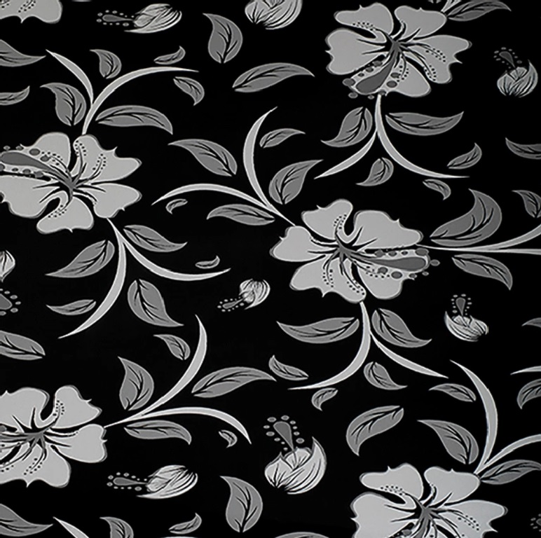 Siyah Japon Çiçeği Işık HighGloss 122*280*18mm